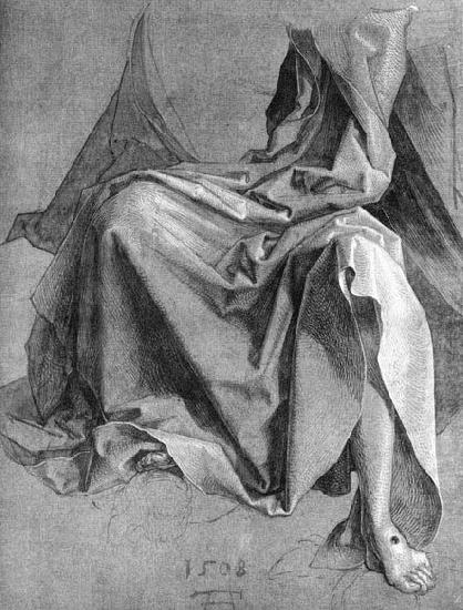 Albrecht Durer Study of a Drapery china oil painting image